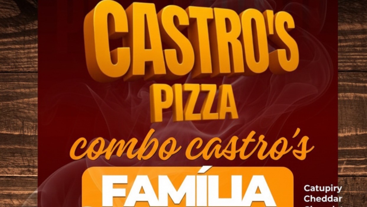 Arte do combo Família da Castro's Pizza